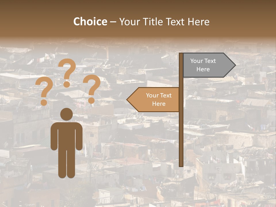 Buildings Morocco Poor PowerPoint Template