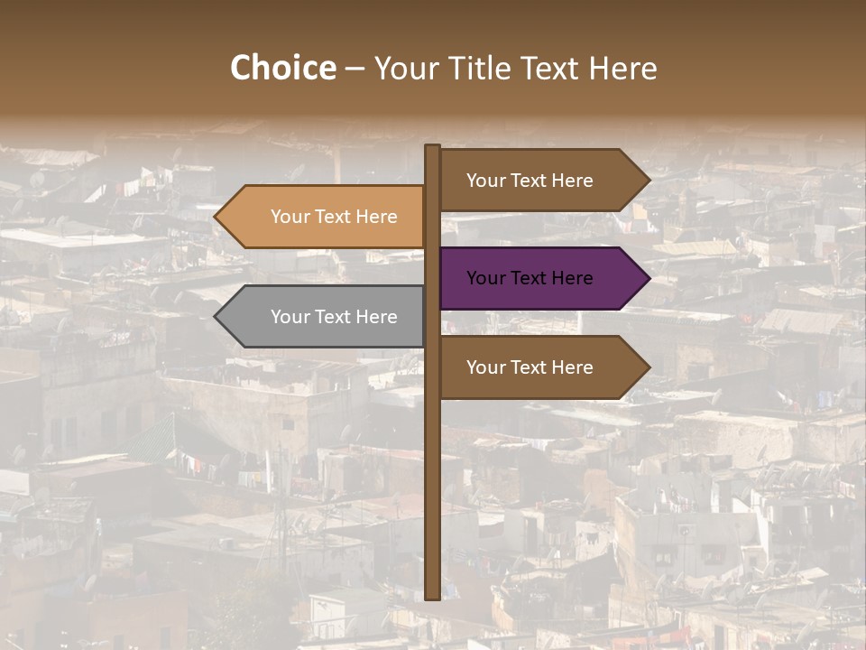 Buildings Morocco Poor PowerPoint Template