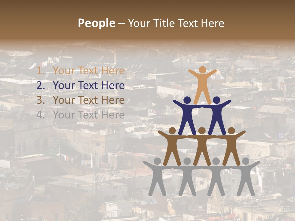Buildings Morocco Poor PowerPoint Template