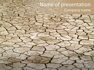 Empty Sand Water PowerPoint Template