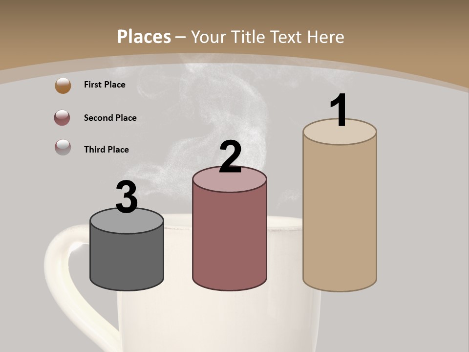 Coffee Glass Dof PowerPoint Template