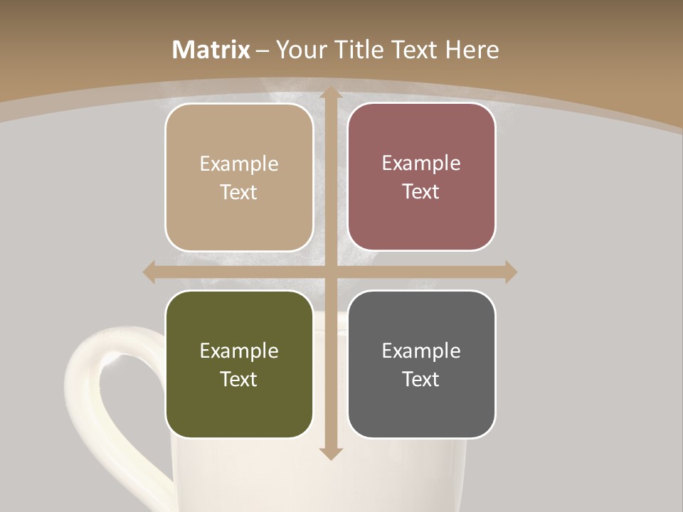 Coffee Glass Dof PowerPoint Template