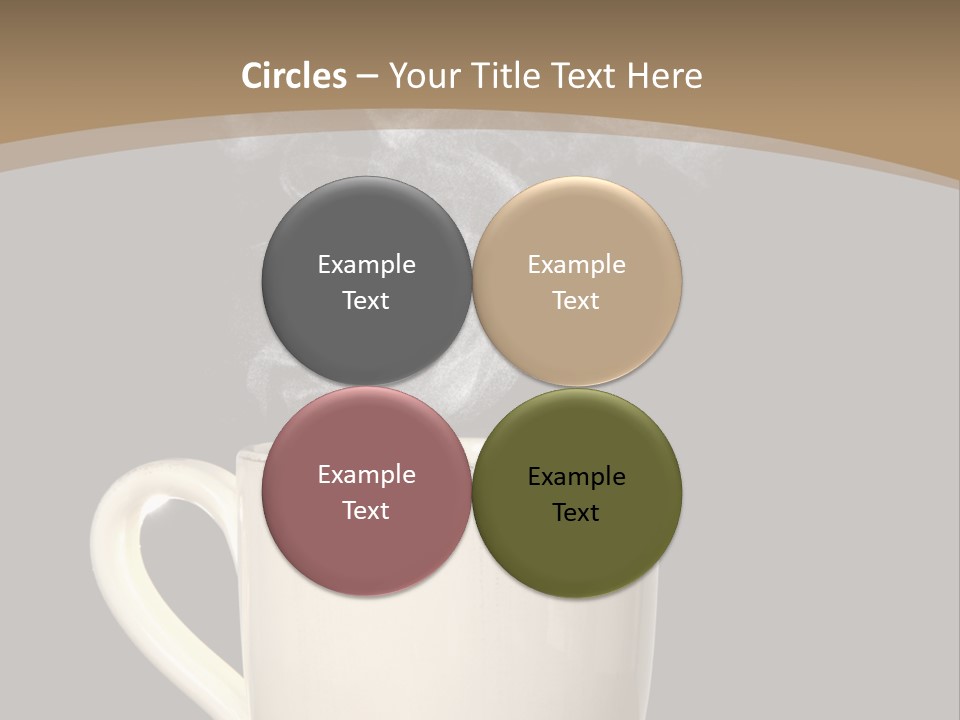 Coffee Glass Dof PowerPoint Template