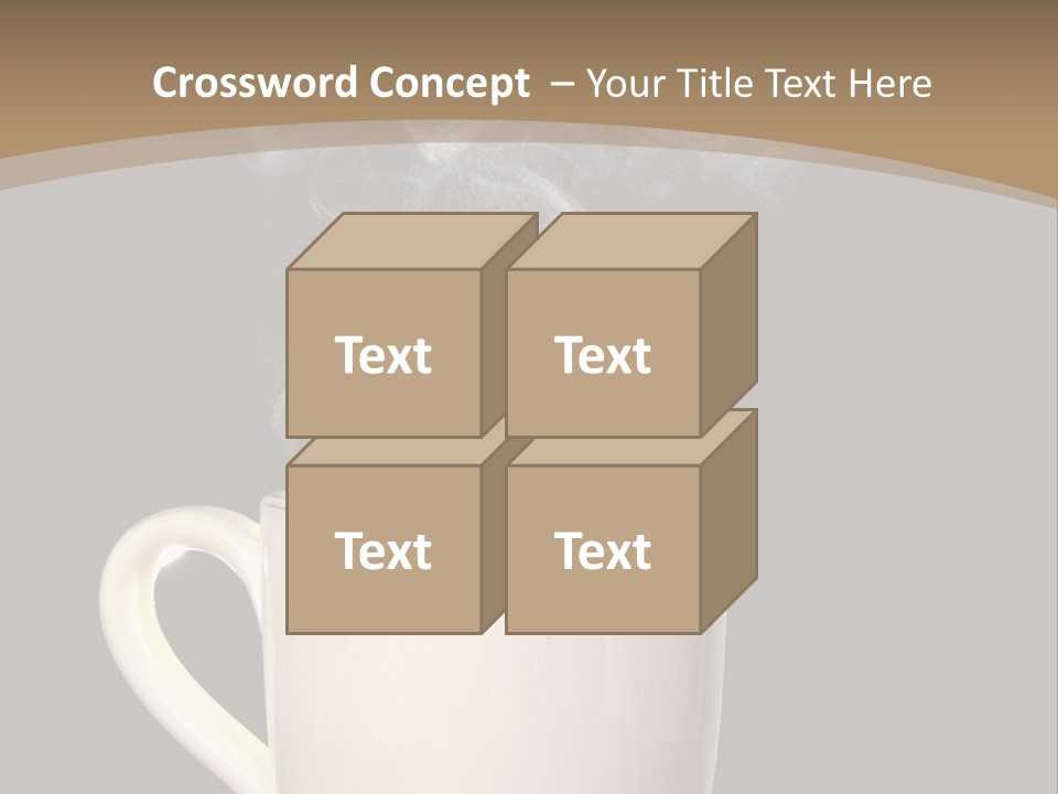 Coffee Glass Dof PowerPoint Template