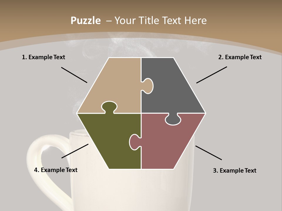 Coffee Glass Dof PowerPoint Template