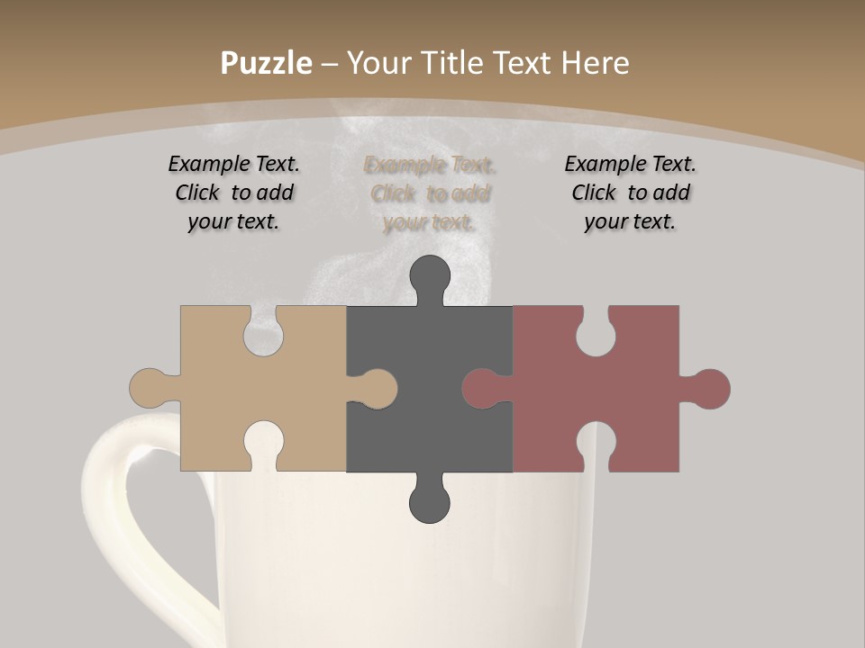 Coffee Glass Dof PowerPoint Template