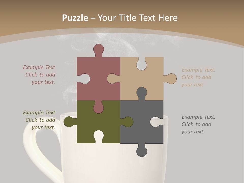 Coffee Glass Dof PowerPoint Template