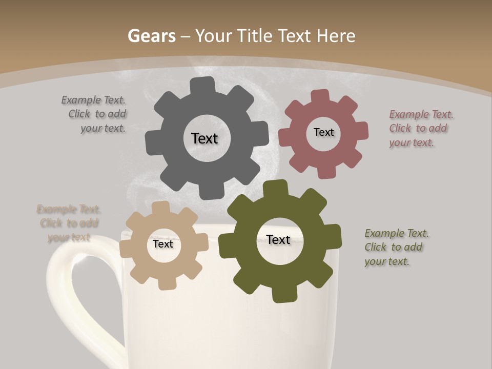Coffee Glass Dof PowerPoint Template