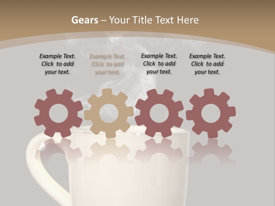 Coffee Glass Dof PowerPoint Template