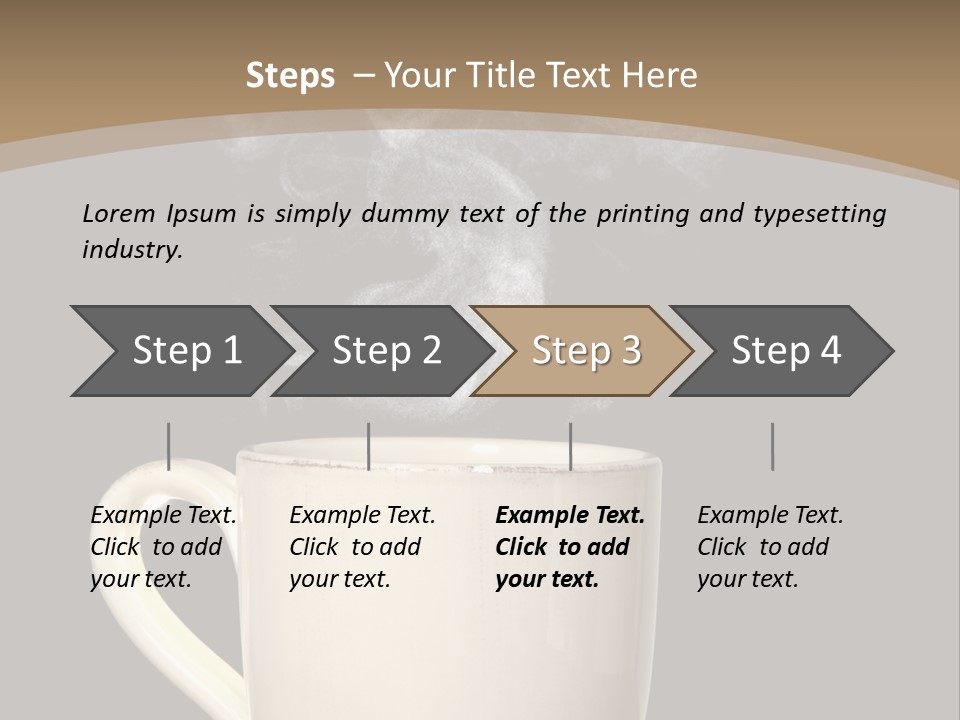 Coffee Glass Dof PowerPoint Template
