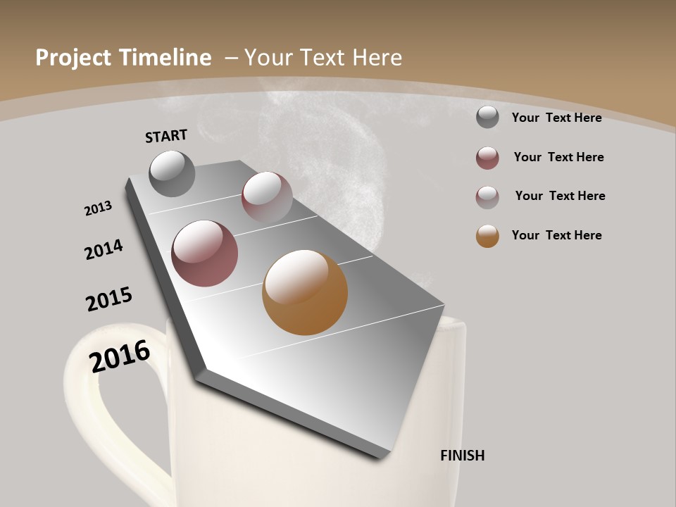 Coffee Glass Dof PowerPoint Template