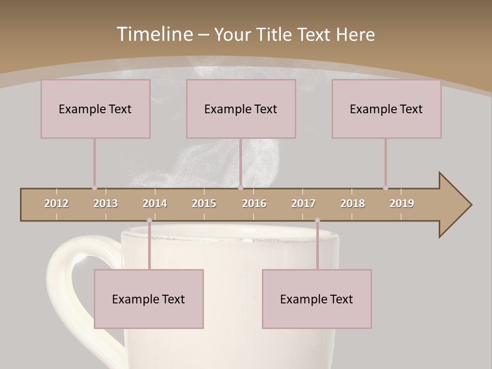 Coffee Glass Dof PowerPoint Template