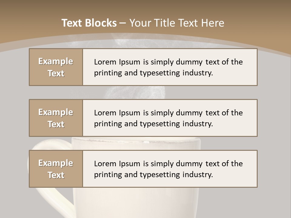 Coffee Glass Dof PowerPoint Template