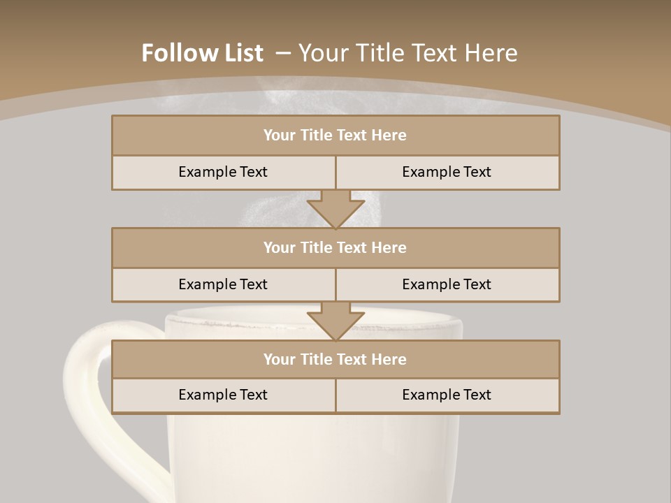 Coffee Glass Dof PowerPoint Template