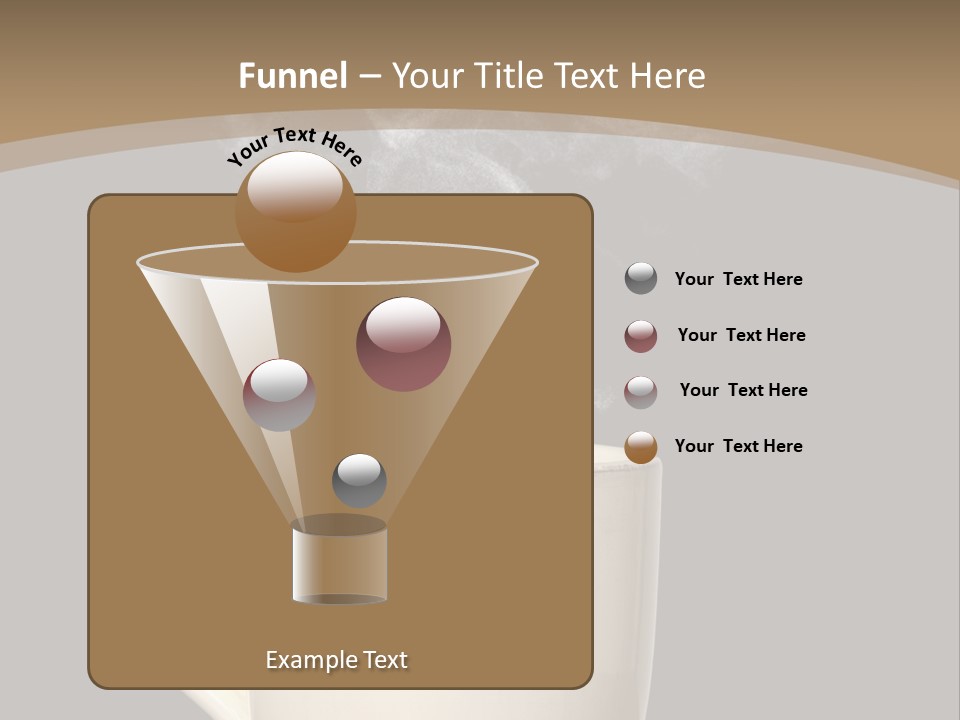 Coffee Glass Dof PowerPoint Template
