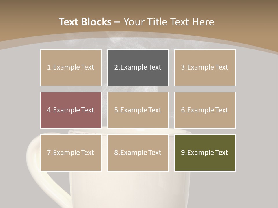 Coffee Glass Dof PowerPoint Template