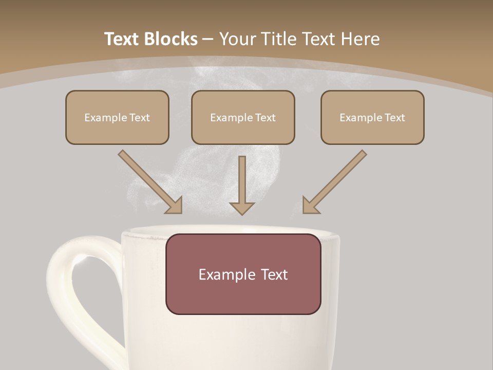 Coffee Glass Dof PowerPoint Template