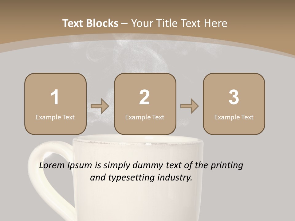 Coffee Glass Dof PowerPoint Template