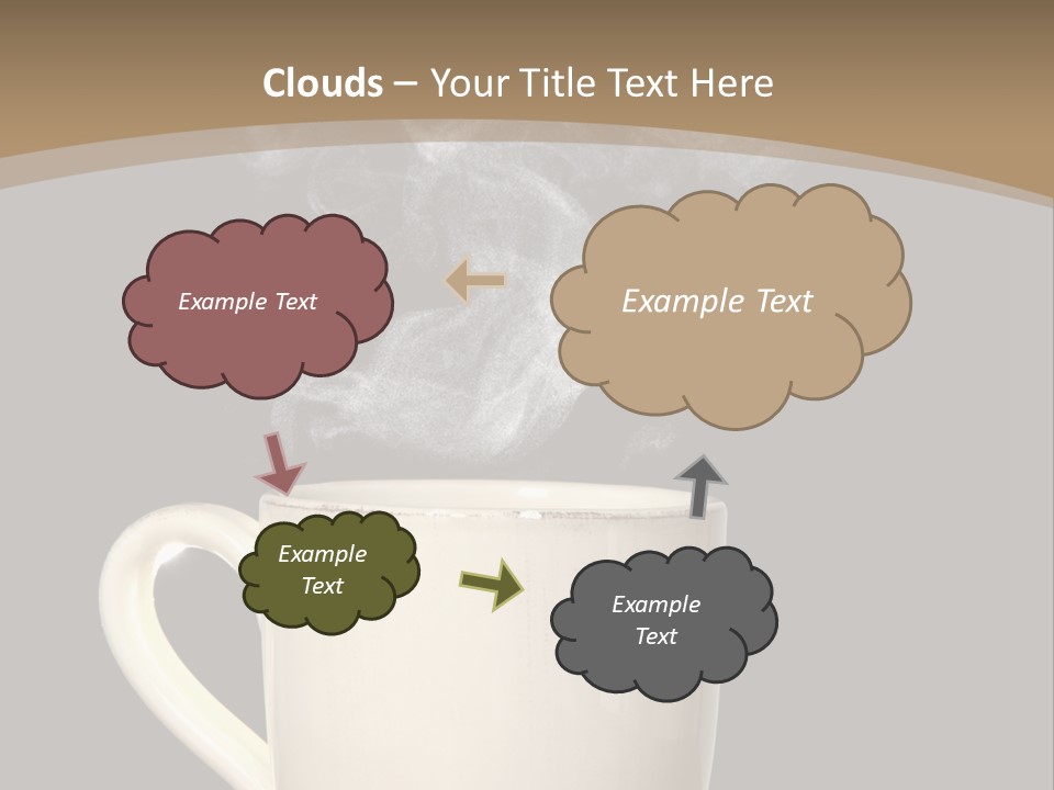 Coffee Glass Dof PowerPoint Template