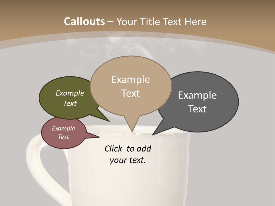Coffee Glass Dof PowerPoint Template