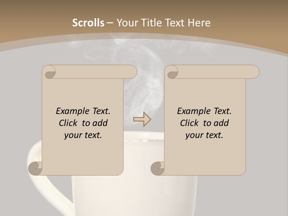 Coffee Glass Dof PowerPoint Template