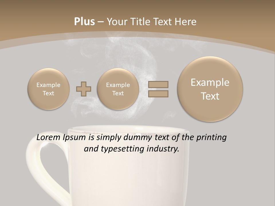Coffee Glass Dof PowerPoint Template