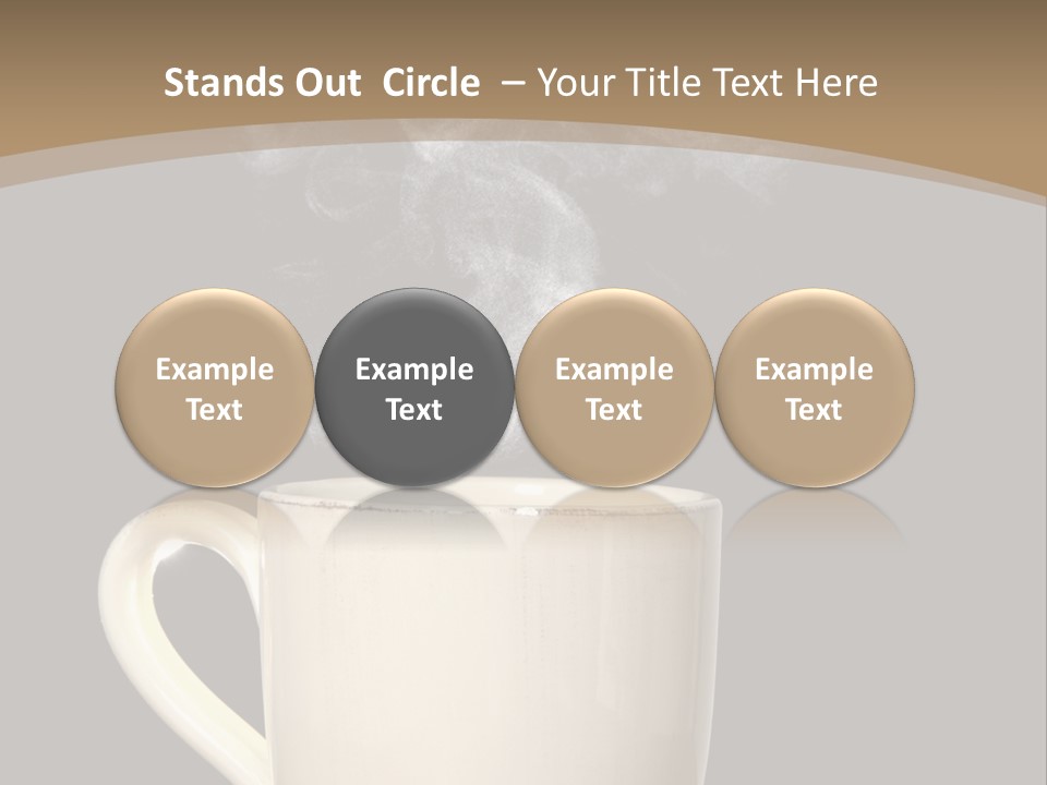 Coffee Glass Dof PowerPoint Template