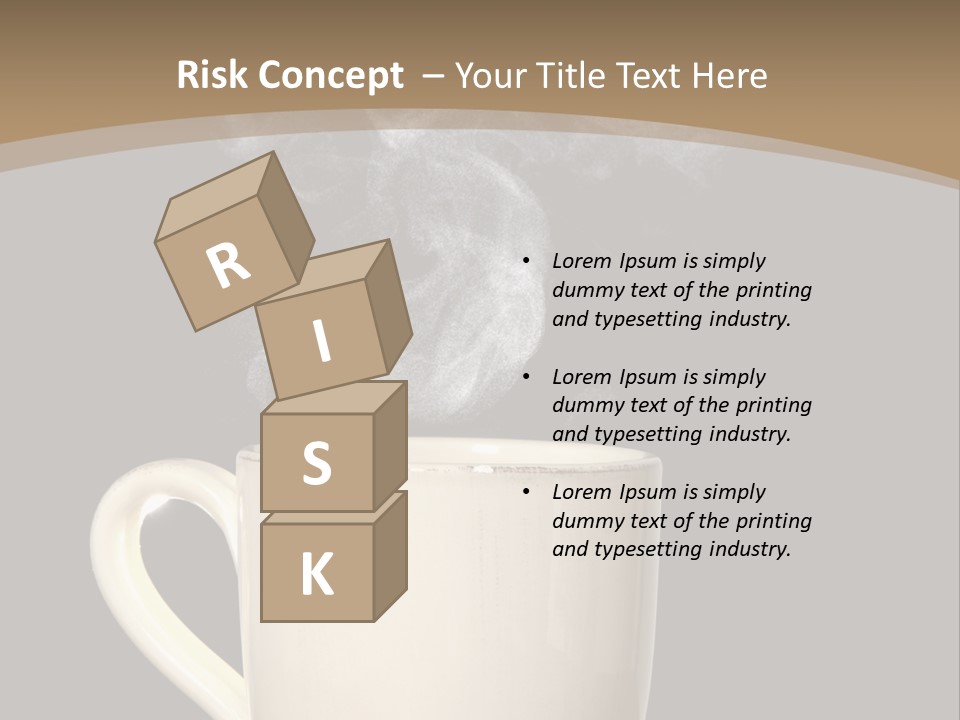 Coffee Glass Dof PowerPoint Template