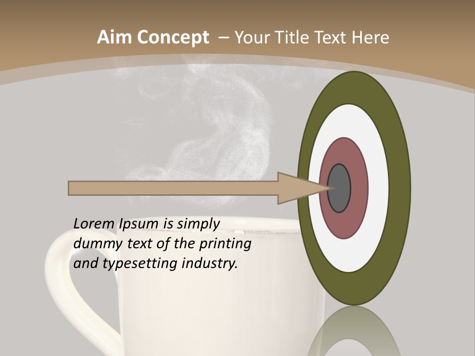 Coffee Glass Dof PowerPoint Template