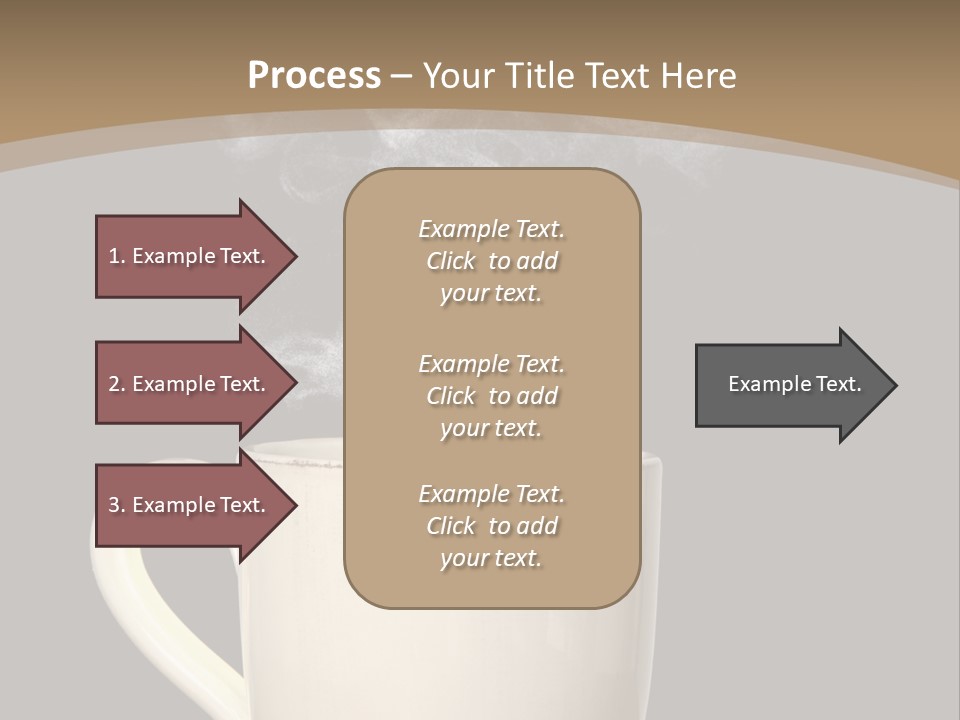 Coffee Glass Dof PowerPoint Template