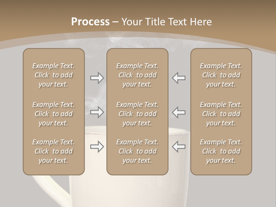 Coffee Glass Dof PowerPoint Template