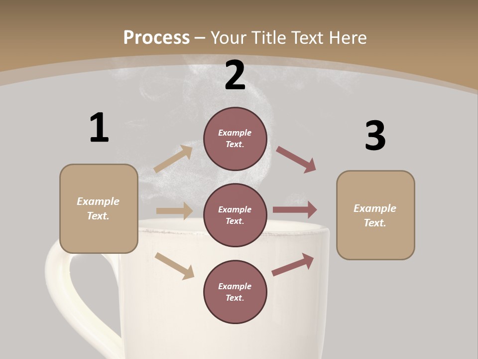 Coffee Glass Dof PowerPoint Template