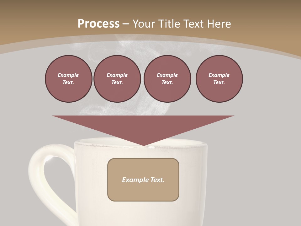 Coffee Glass Dof PowerPoint Template