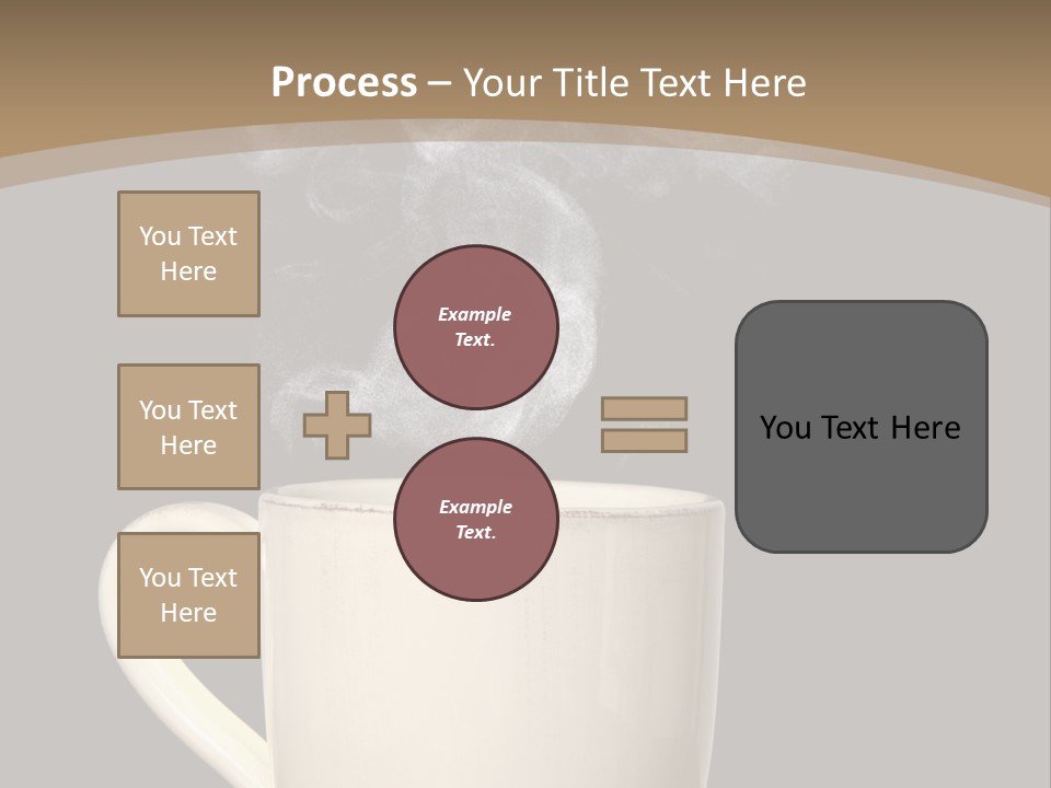 Coffee Glass Dof PowerPoint Template