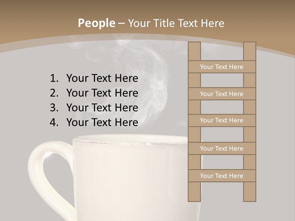 Coffee Glass Dof PowerPoint Template