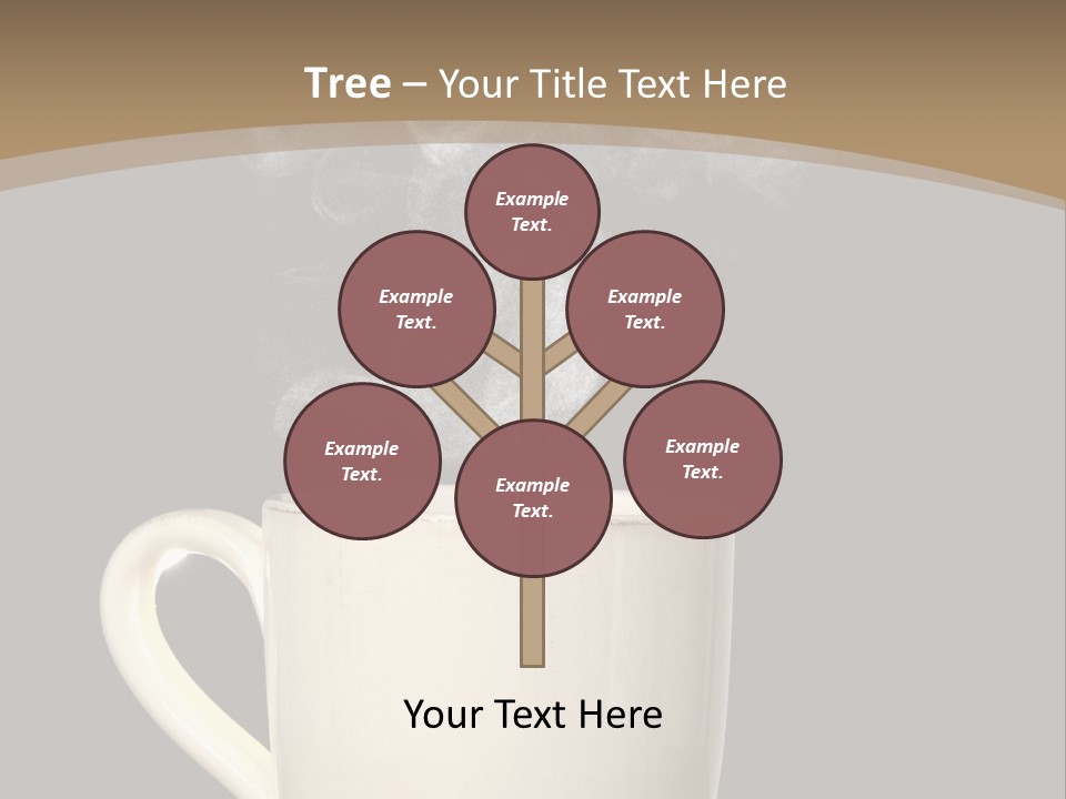 Coffee Glass Dof PowerPoint Template