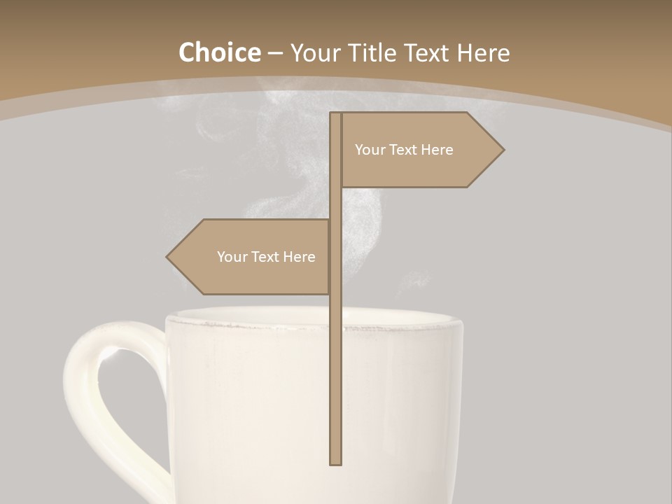 Coffee Glass Dof PowerPoint Template