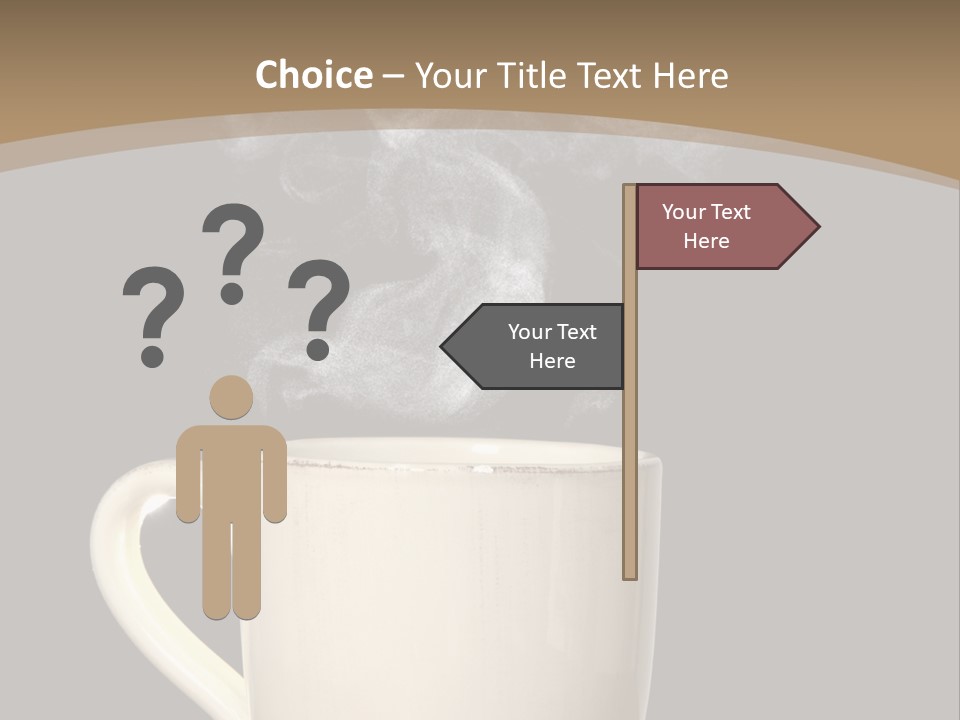 Coffee Glass Dof PowerPoint Template