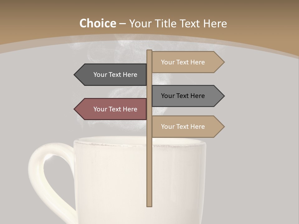 Coffee Glass Dof PowerPoint Template