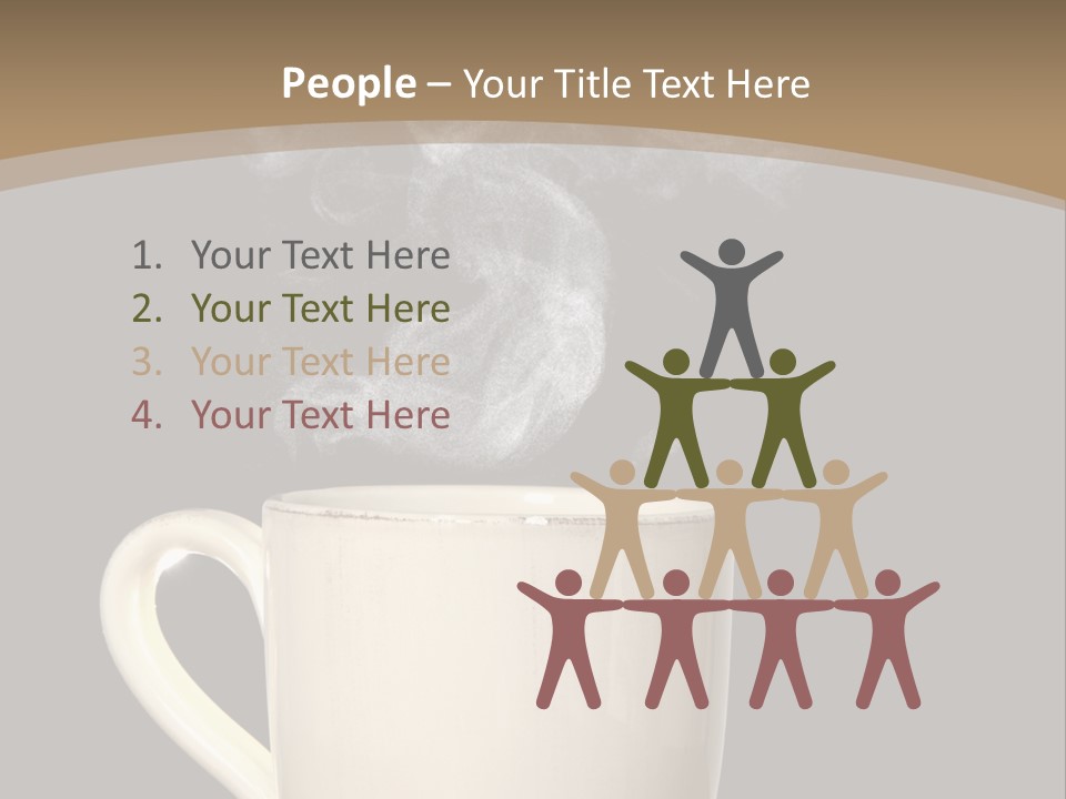 Coffee Glass Dof PowerPoint Template