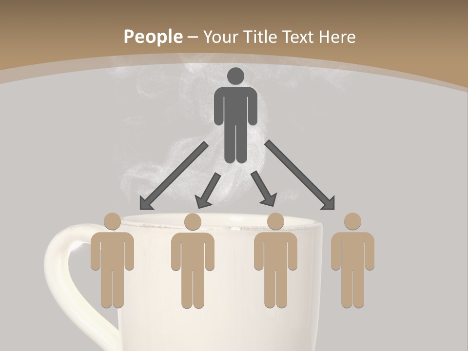 Coffee Glass Dof PowerPoint Template