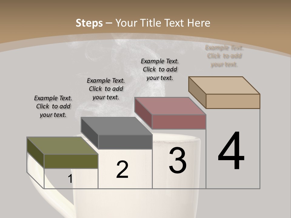 Coffee Glass Dof PowerPoint Template