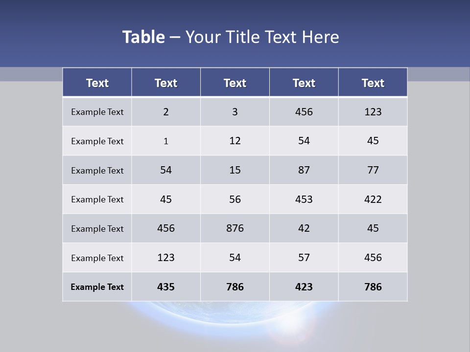 World Warm Outer PowerPoint Template