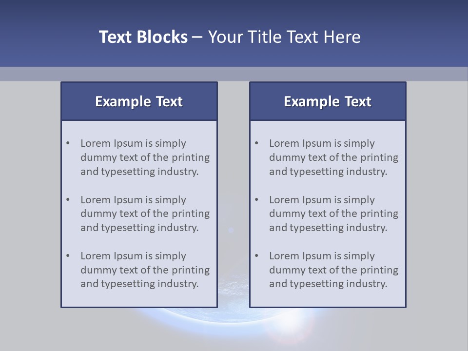 World Warm Outer PowerPoint Template