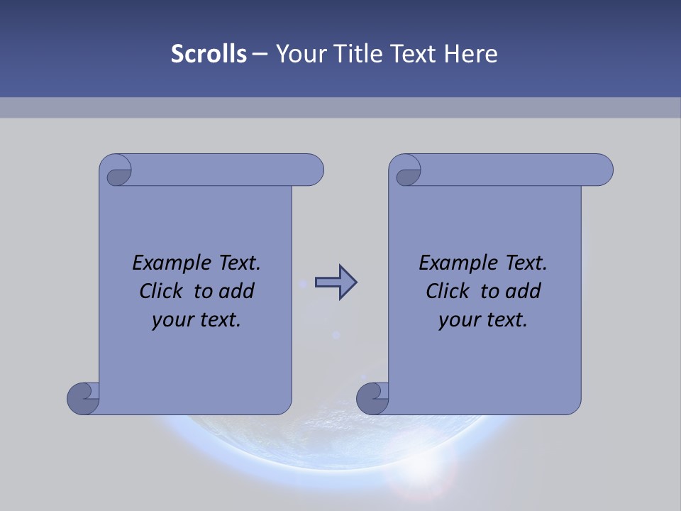 World Warm Outer PowerPoint Template