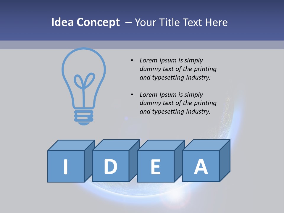 World Warm Outer PowerPoint Template