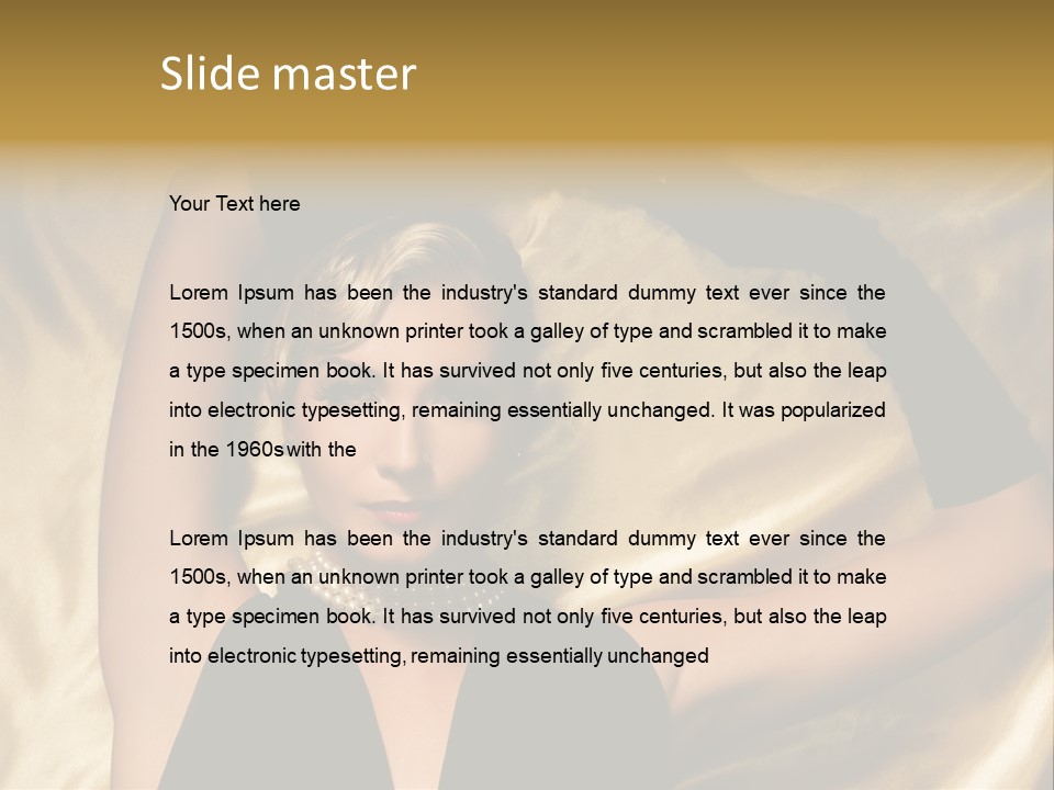 Textile Charming Sexy PowerPoint Template