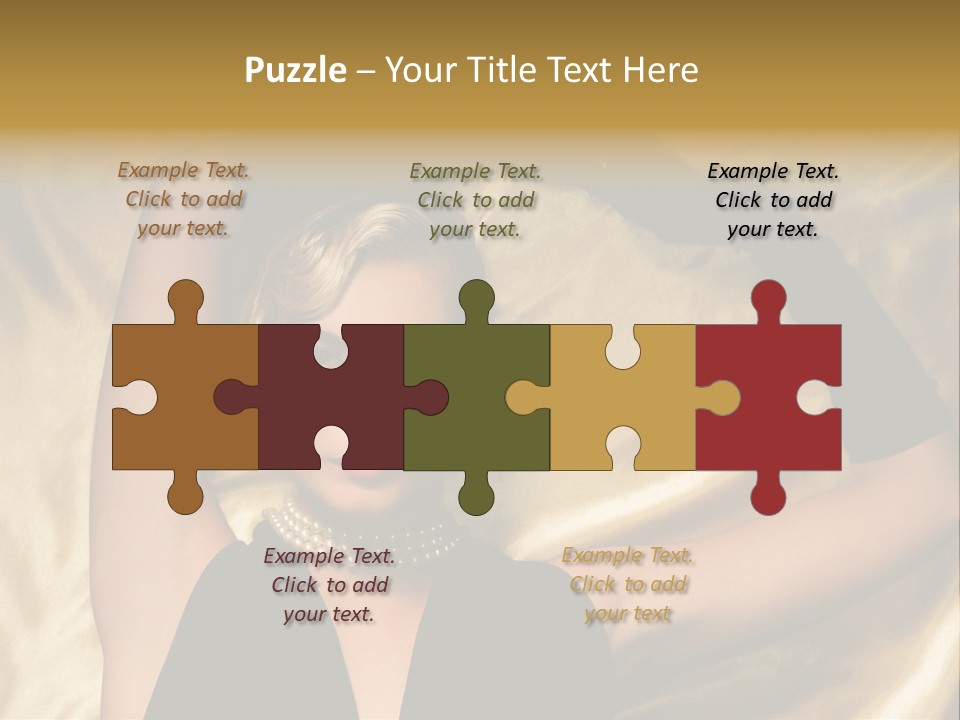 Textile Charming Sexy PowerPoint Template