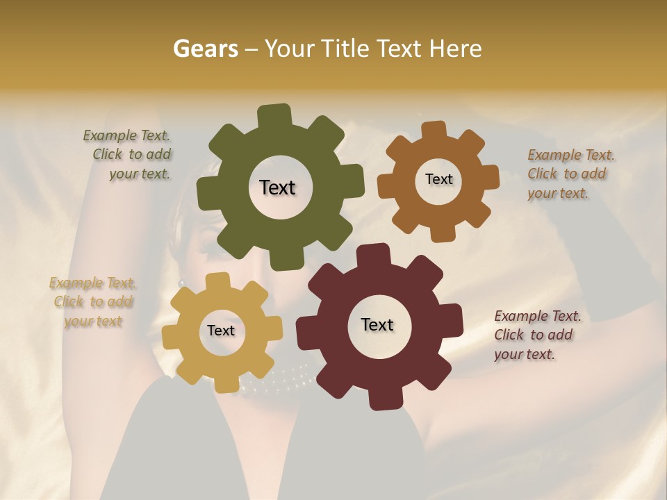 Textile Charming Sexy PowerPoint Template