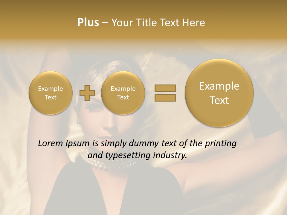 Textile Charming Sexy PowerPoint Template